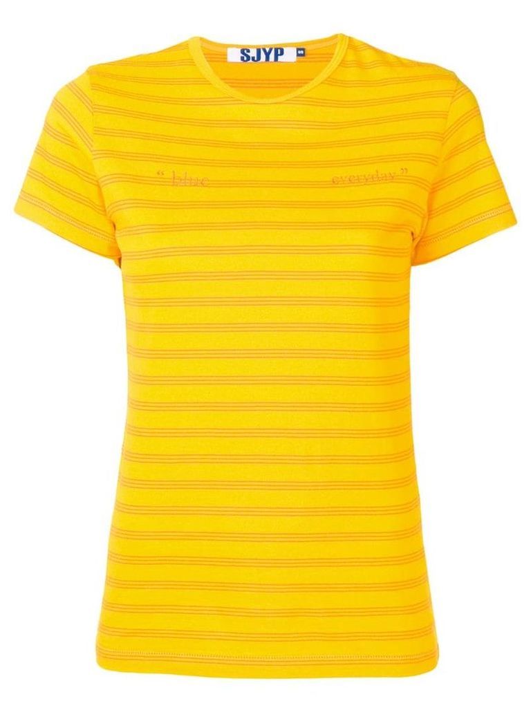 SJYP Pop stripe T-shirt - Orange