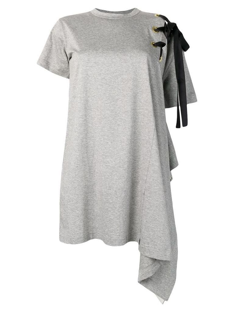 Sacai asymmetric T-shirt dress - Grey