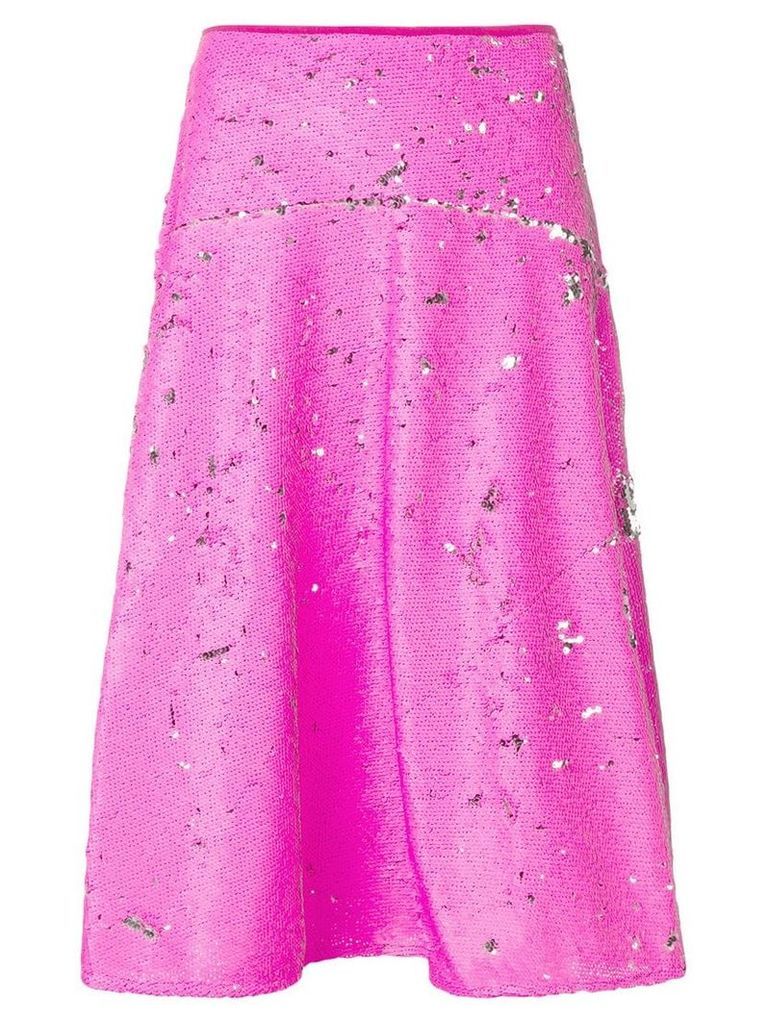 Essentiel Antwerp sequinned midi skirt - Pink