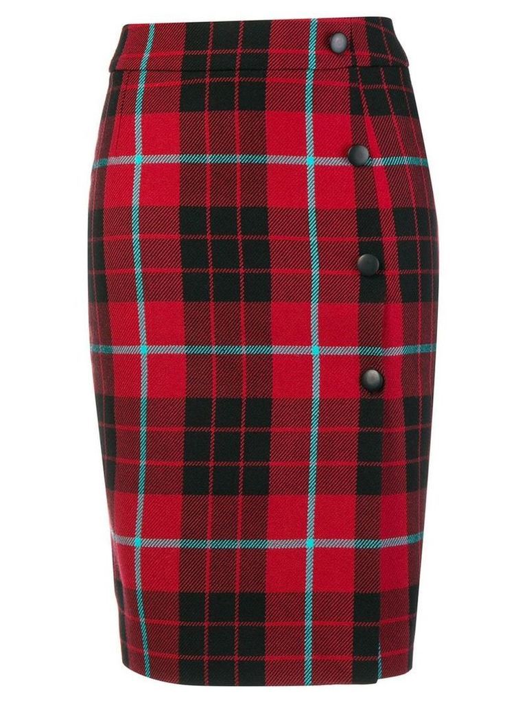 Each X Other checked midi skirt - Red