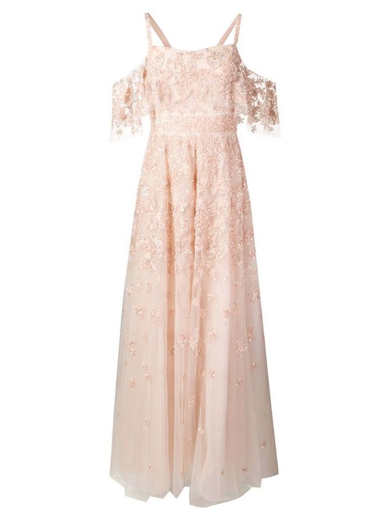 Zuhair Murad sequin embellished gown - Pink