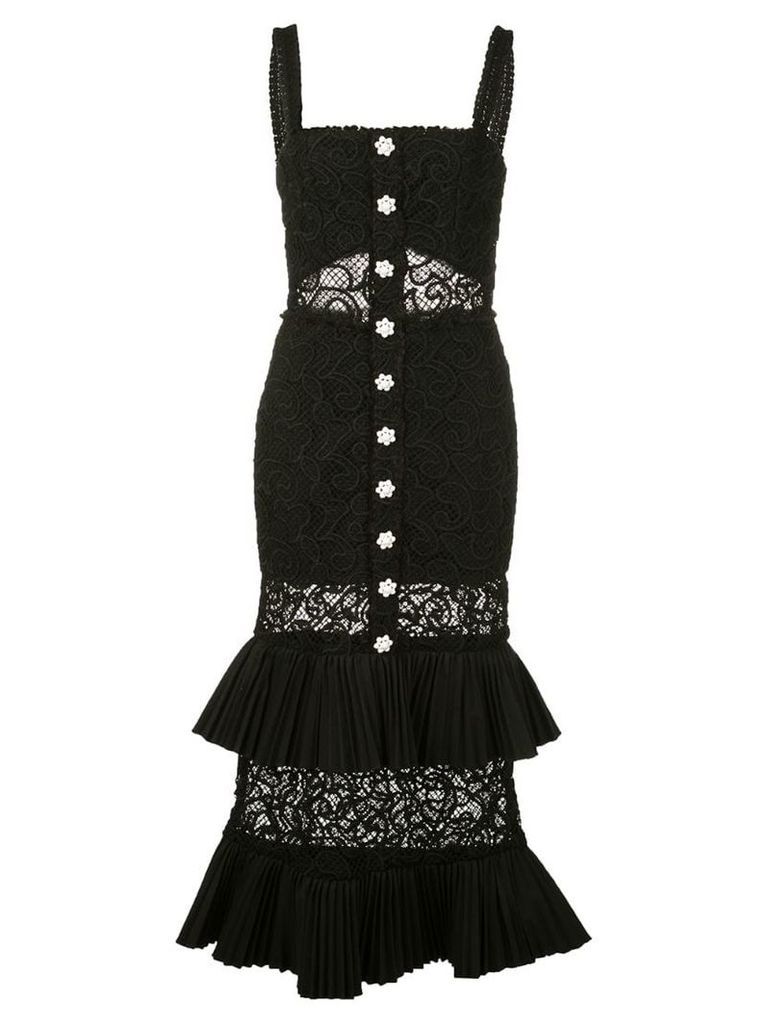 Alexis Lyssa tiered lace dress - Black