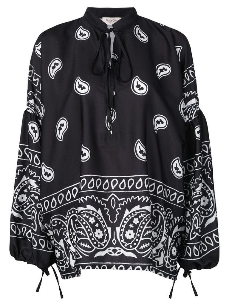 Black Coral paisley pullover