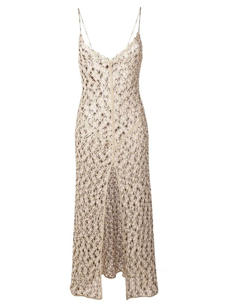 Missoni Mare patterned evening dress - Gold