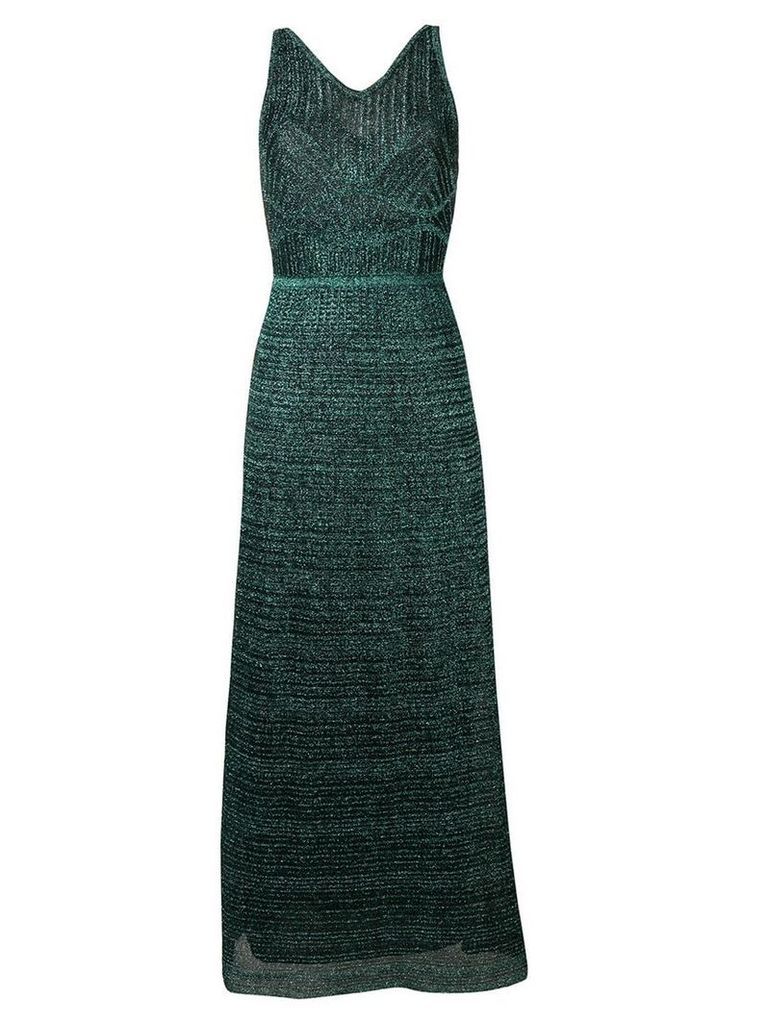 M Missoni metallic-knit maxi dress - Green