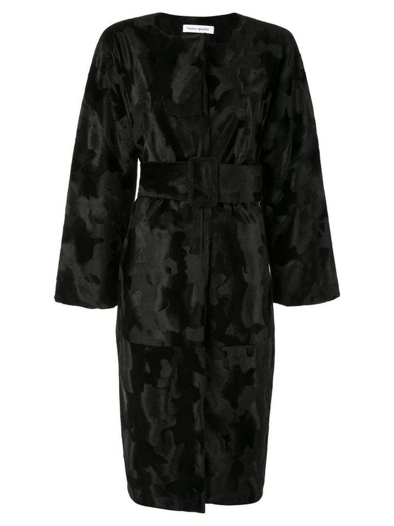 Bianca Spender Prague Fur coat - Black