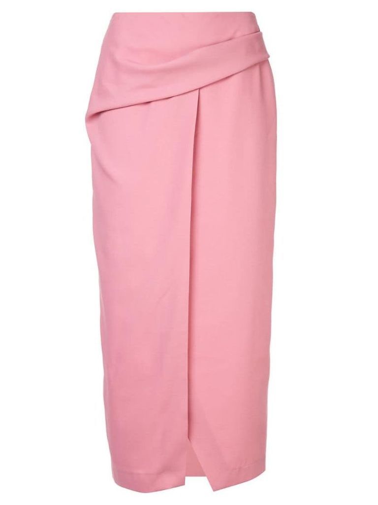 Bianca Spender Allegra straight-fit skirt - Pink