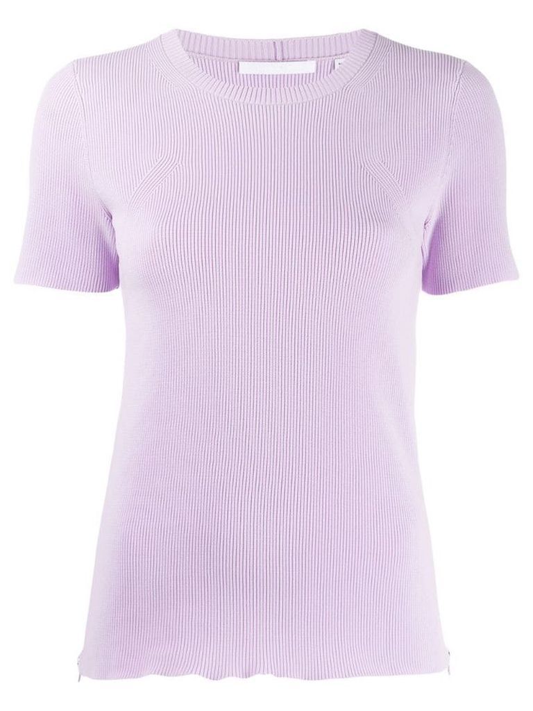 Helmut Lang ribbed T-shirt - Purple