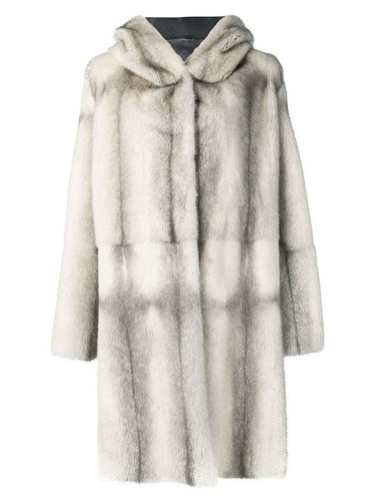 Liska Dawson II fur coat - Grey