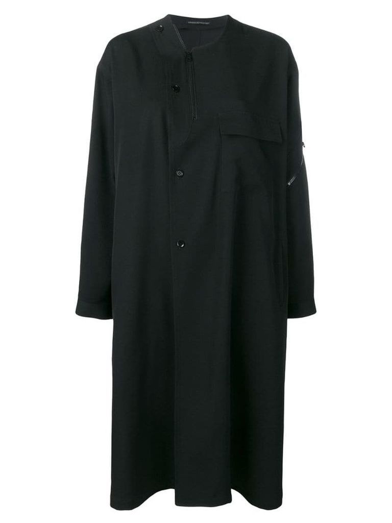 Yohji Yamamoto button-front coat - Black