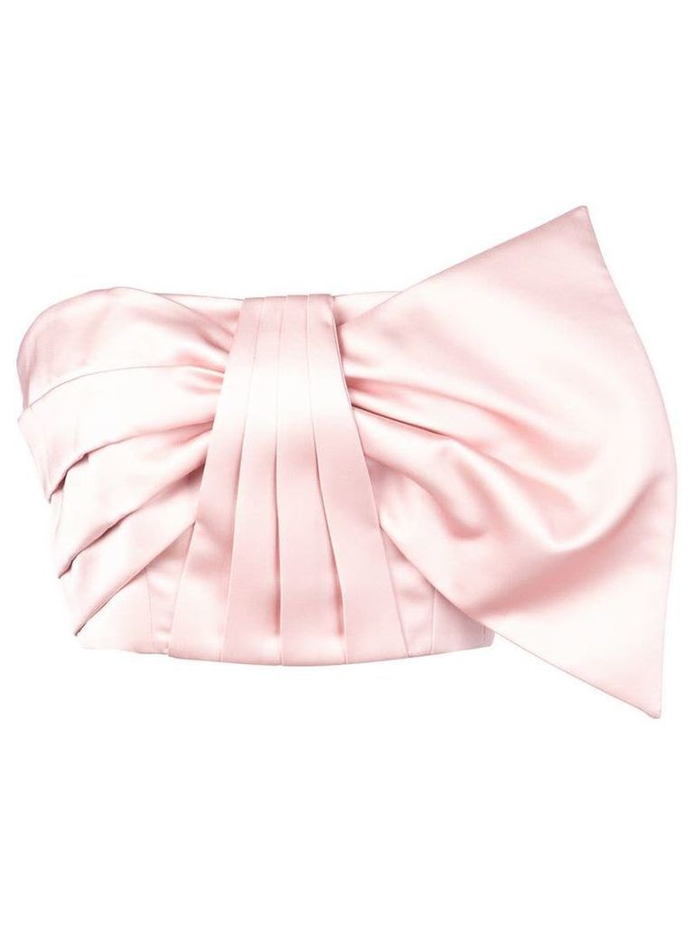 Amur pleated bow-tie top - Pink