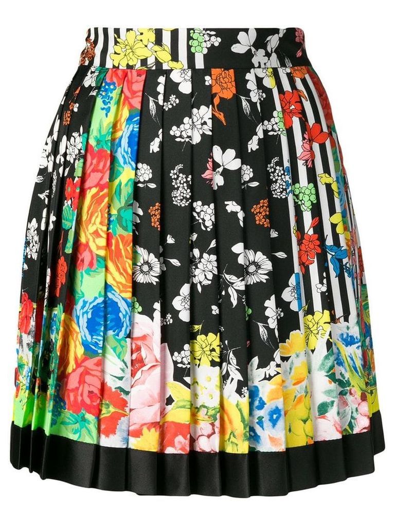 Versace floral pleated skirt - Yellow
