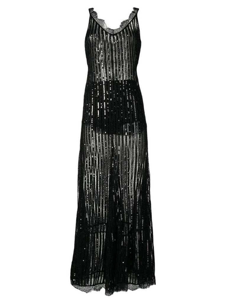 Amen sequin-embellished dress - Black