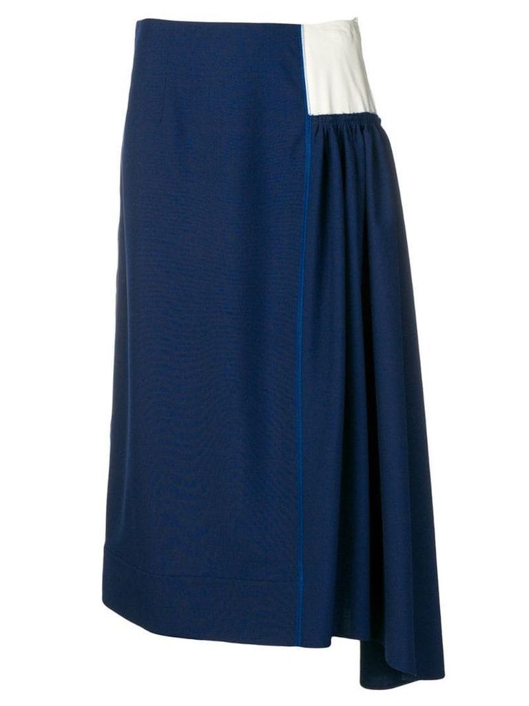 Marni asymmetric skirt - Blue