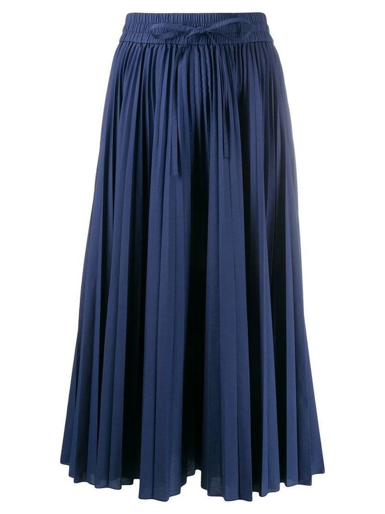 Red Valentino pleated mid-length skirt - Blue