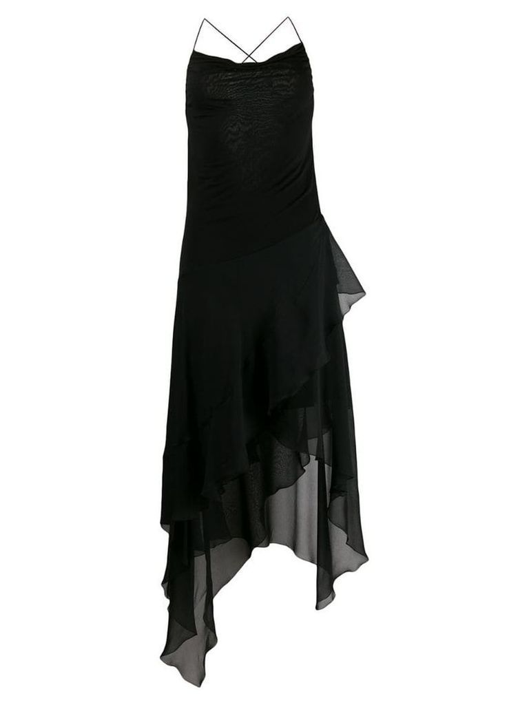 Blumarine asymmetric layered dress - Black