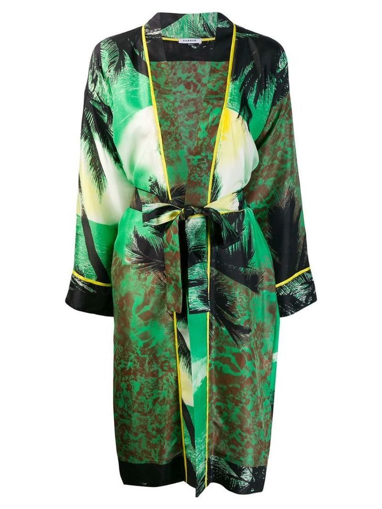 P.A.R.O.S.H. Sharise kimono coat - Green
