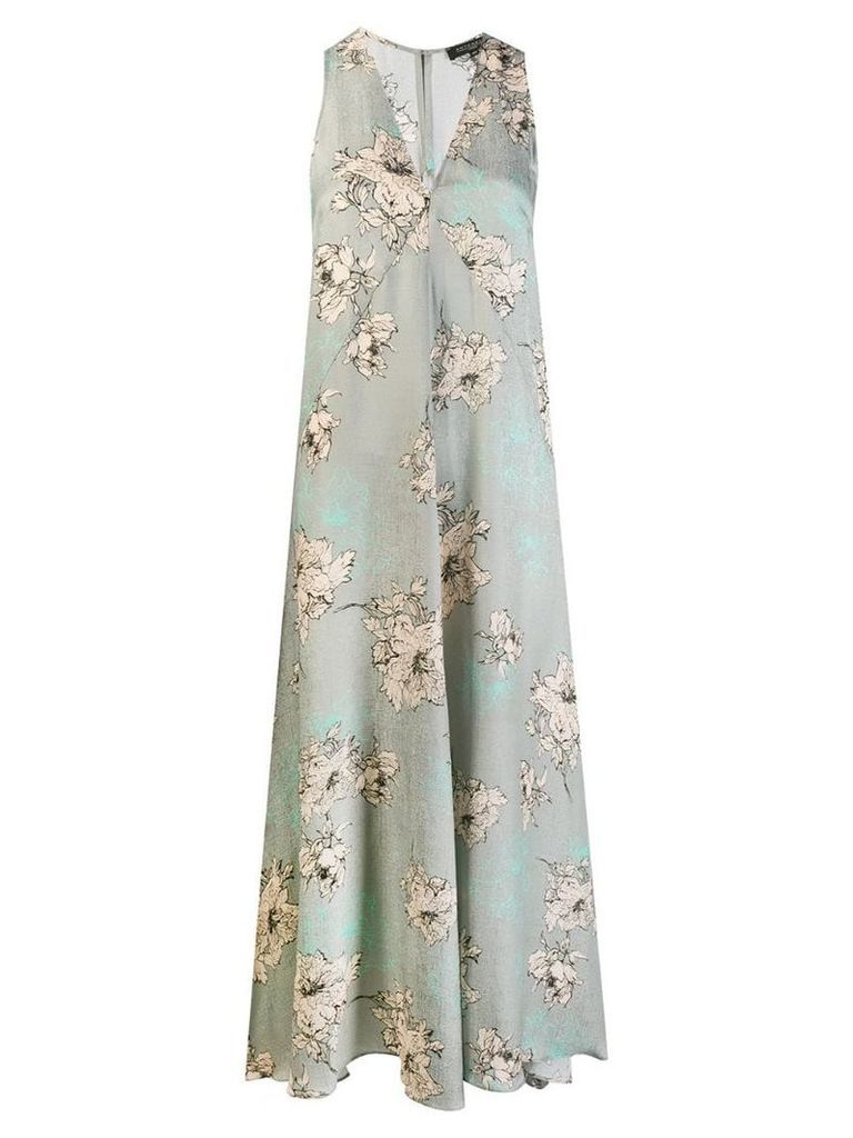 Antonelli floral print maxi dress - Grey