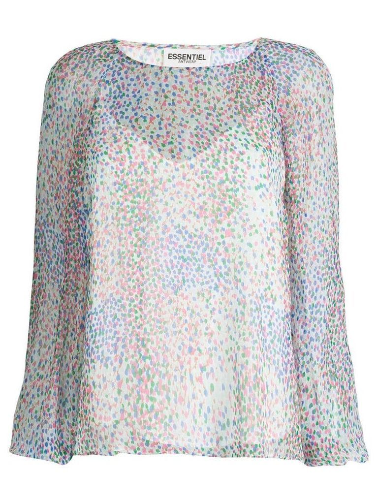 Essentiel Antwerp polka dot printed blouse - Blue