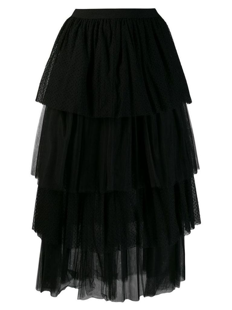 Fabiana Filippi A-line tulle skirt - Black