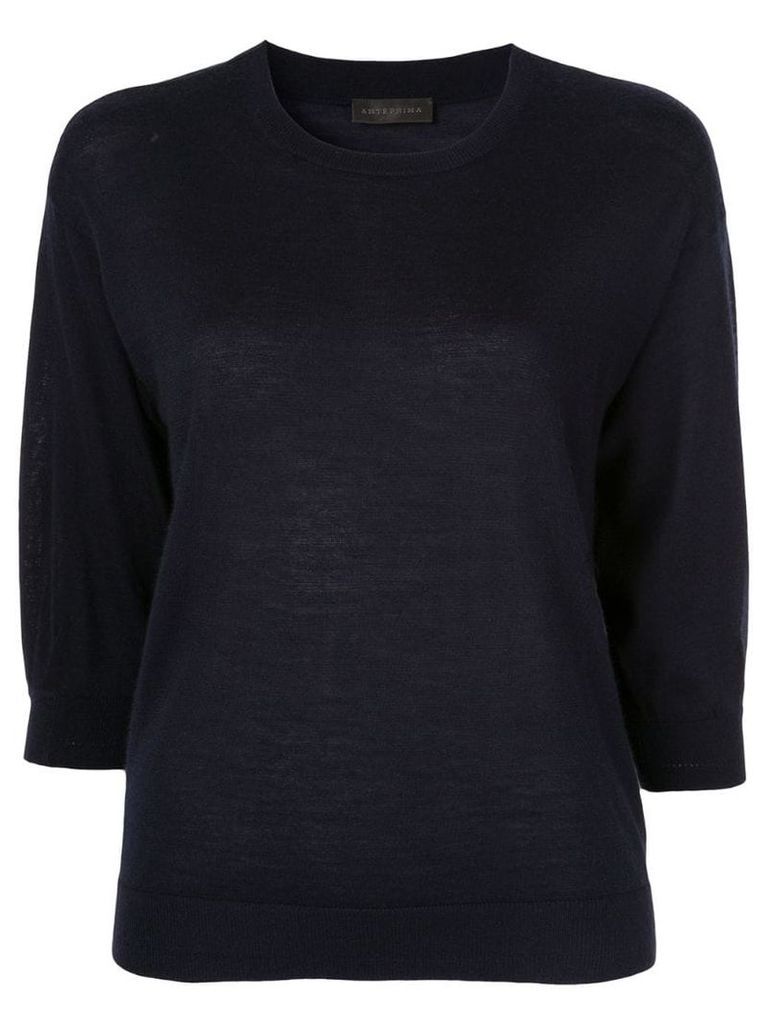Anteprima cropped sleeve sweater - Black