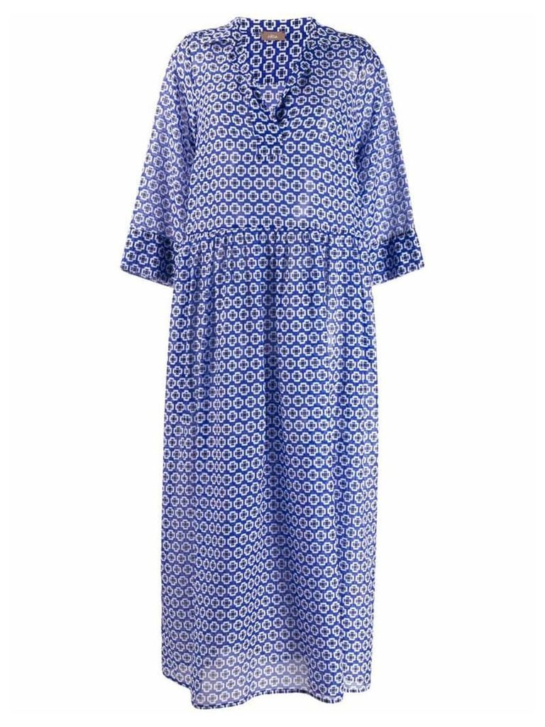 Altea geometric print dress - Blue