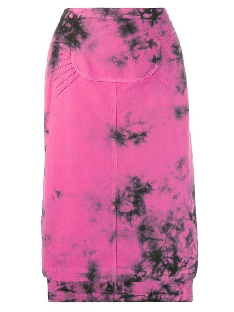Nº21 tie-dye midi skirt - Pink