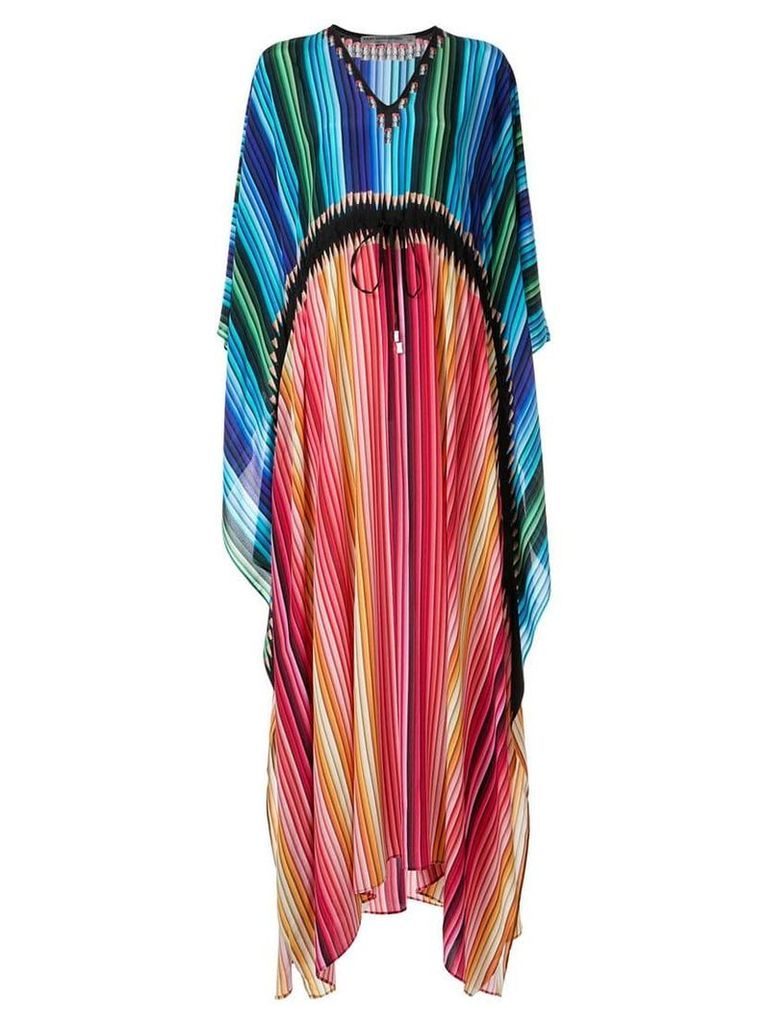 Mary Katrantzou pleated kaftan dress - Multicolour