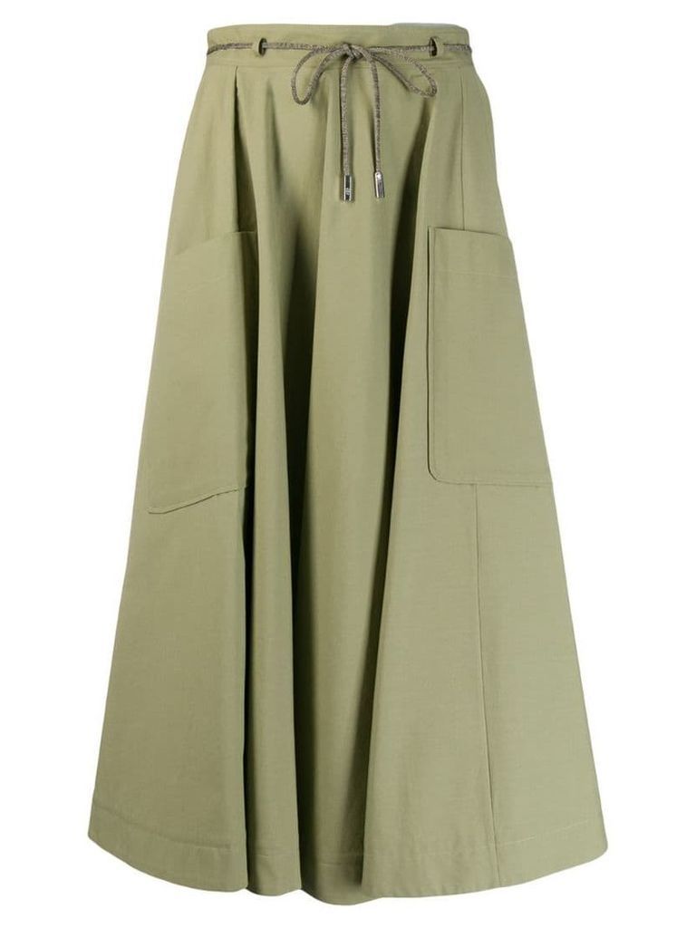 Eleventy pocket pleated skirt - Green