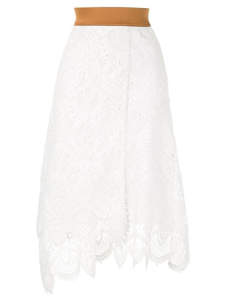 Antonio Marras midi lace skirt - White