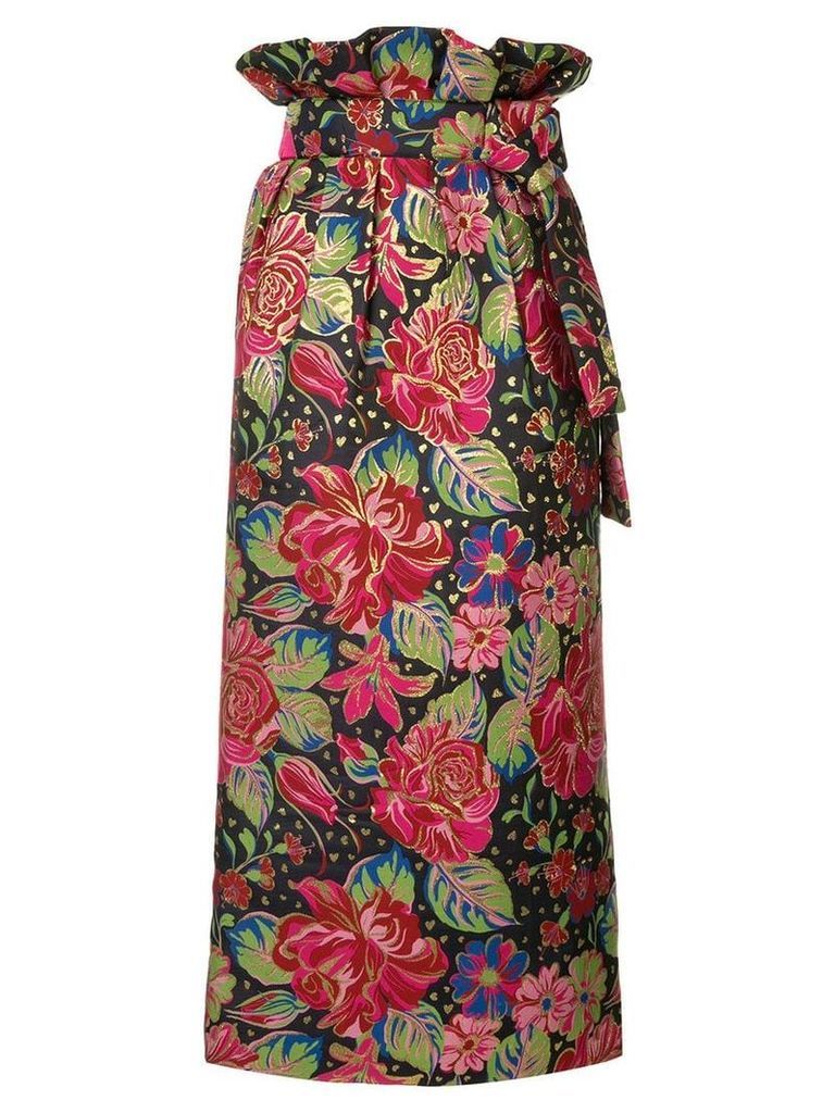 Manish Arora floral print midi skirt - Multicolour