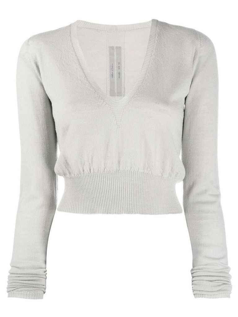 Rick Owens cropped pullover - Grey