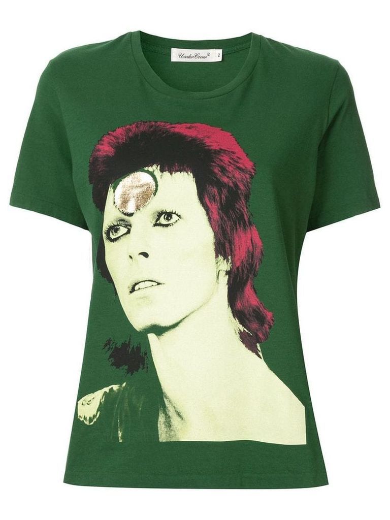 UNDERCOVER Bowie print T-shirt - Green