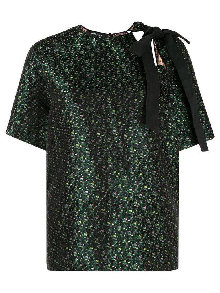 Rochas bow detail blouse - Black