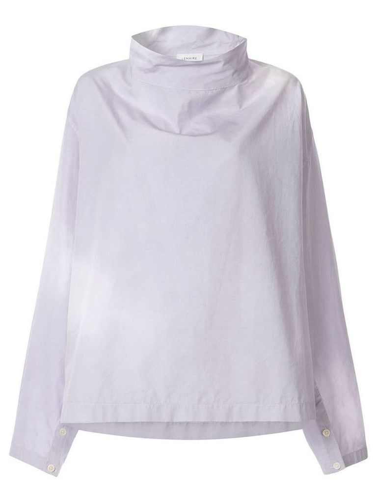 Lemaire stand-up collar blouse - Purple