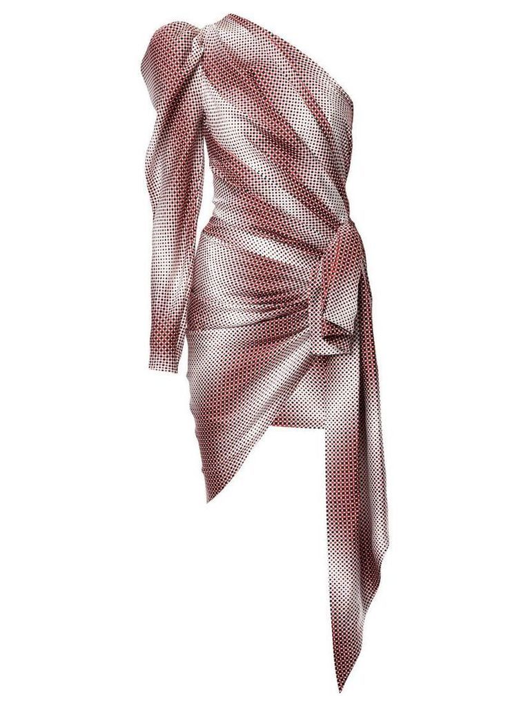 Alexandre Vauthier one shoulder wrap dress - Multicolour
