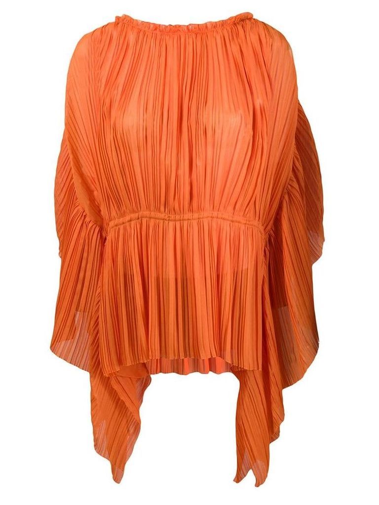 Alberta Ferretti pleated blouse - Orange