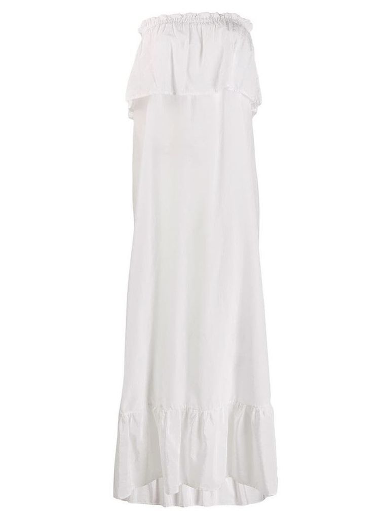 Fisico strapless maxi dress - White