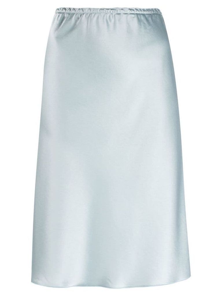 Alexa Chung plain fitted skirt - Blue