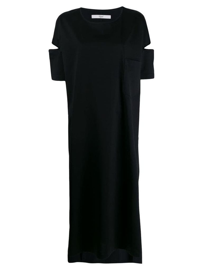 Ujoh cut-out sleeve dress - Black