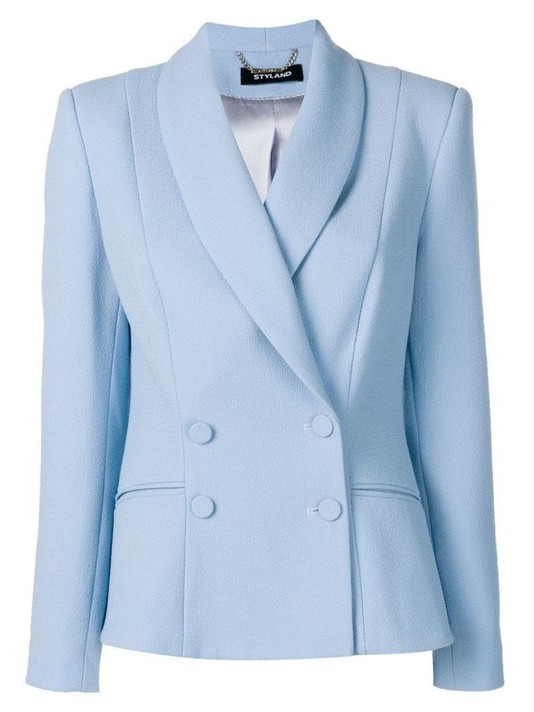 Styland double breasted blazer - Blue