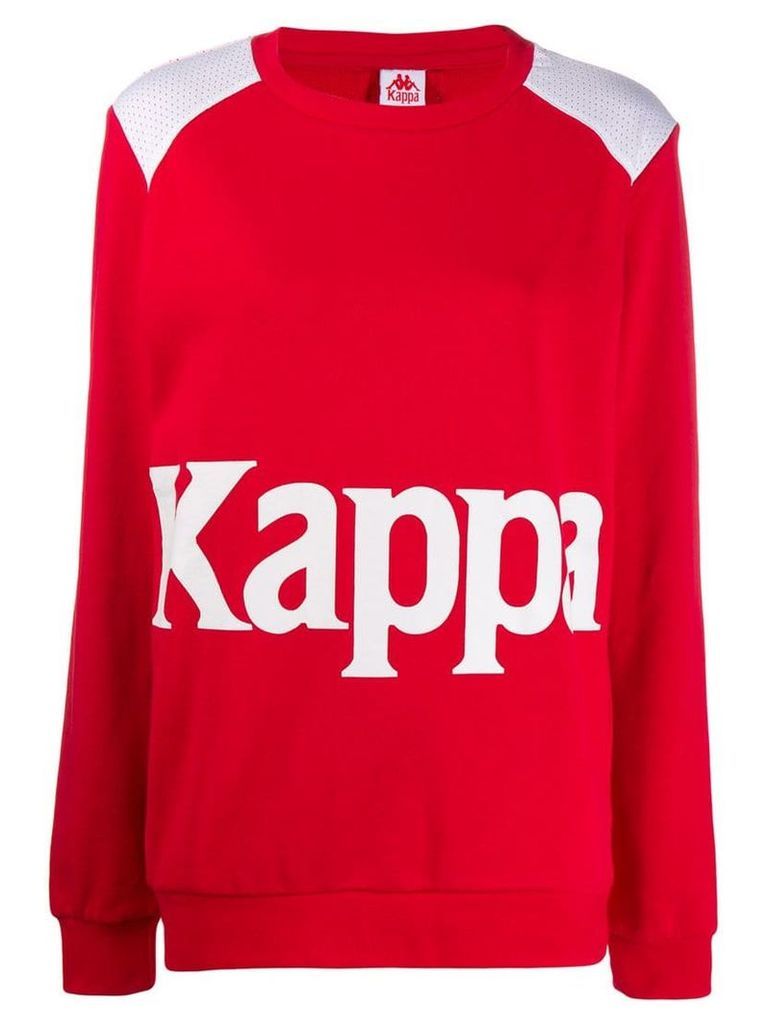 Kappa logo print sweatshirt - Red