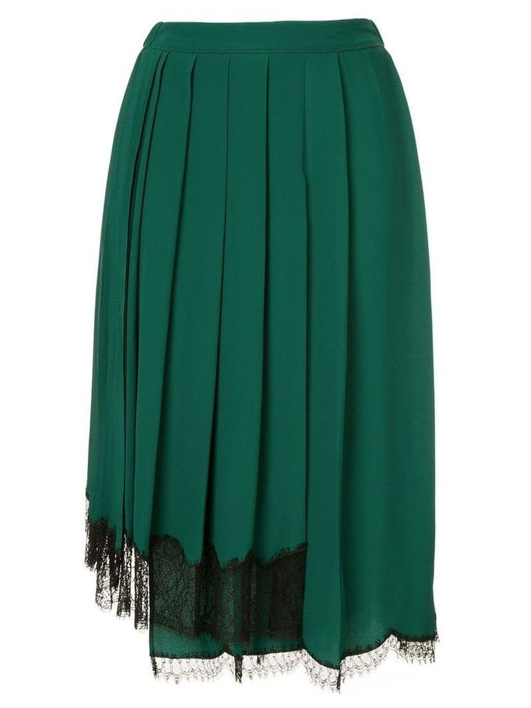 Nº21 asymmetric hem skirt - Green