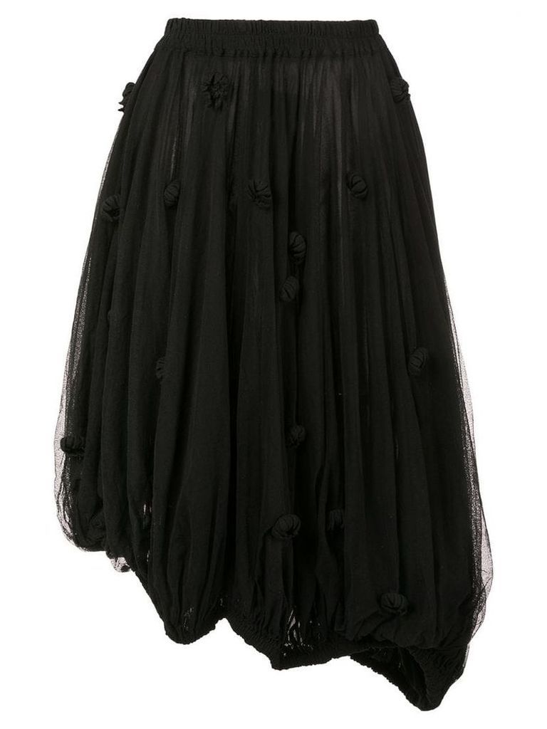 Rundholz asymmetric tulle skirt - Black