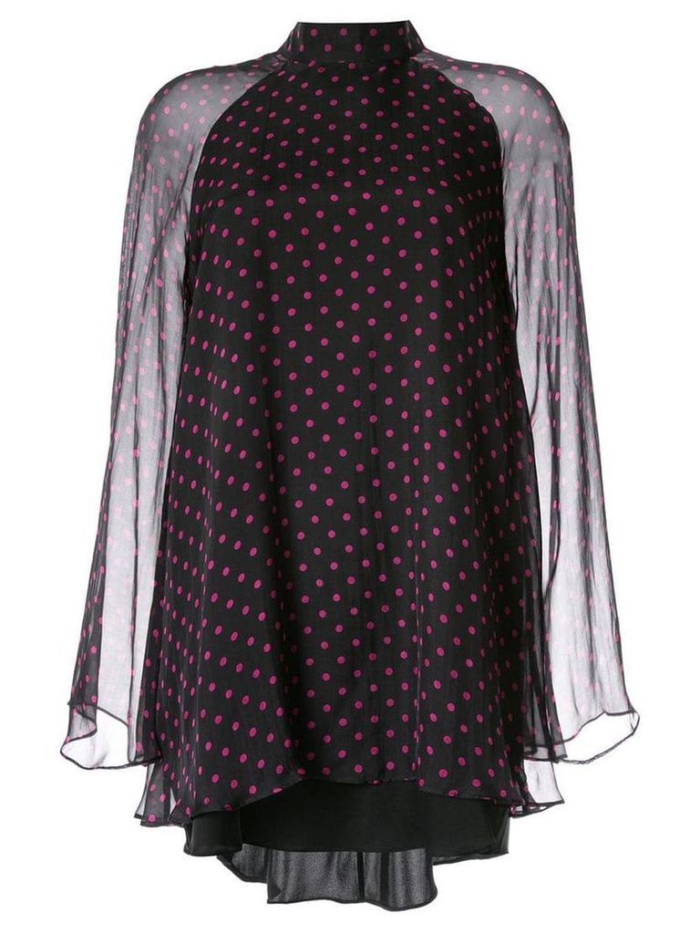 RtA polka dot print mini dress - Black