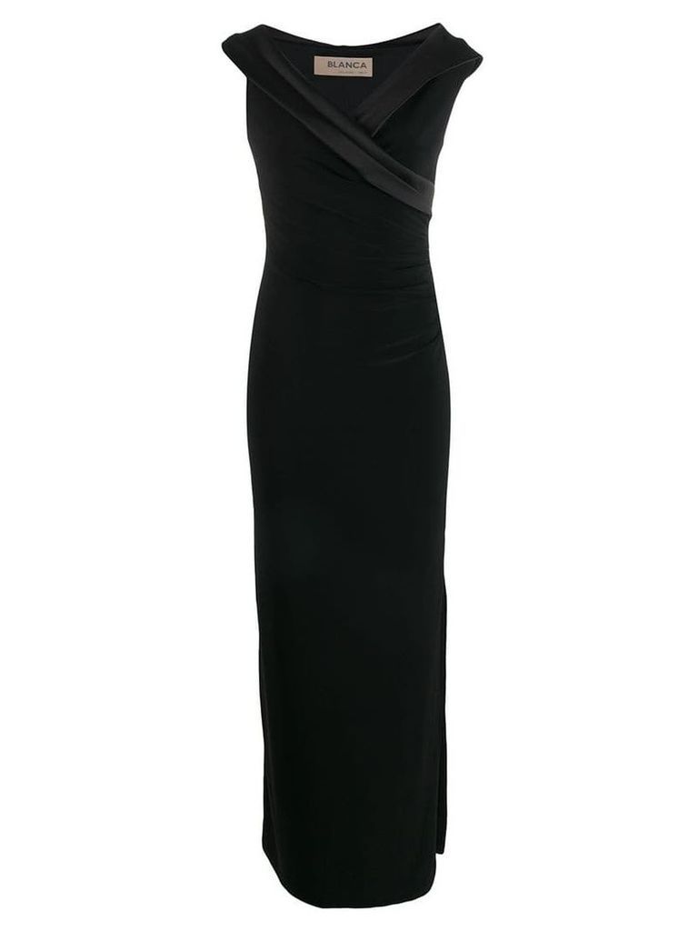 Blanca fitted evening dress - Black