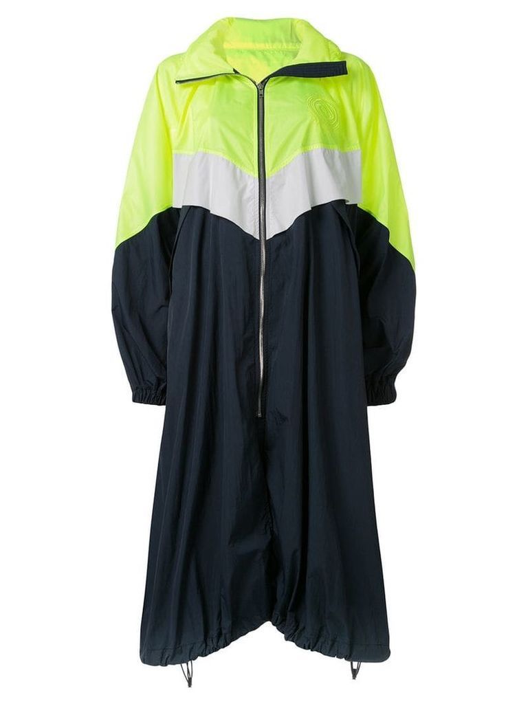 Juun.J oversized hooded raincoat - Blue