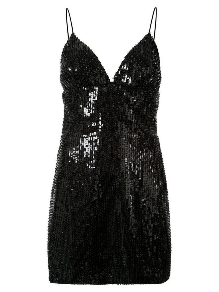 Rasario sequinned mini dress - Black