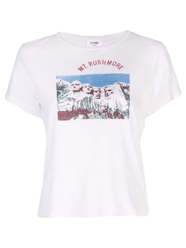 Re/Done Mt. Rushmore T-shirt - White