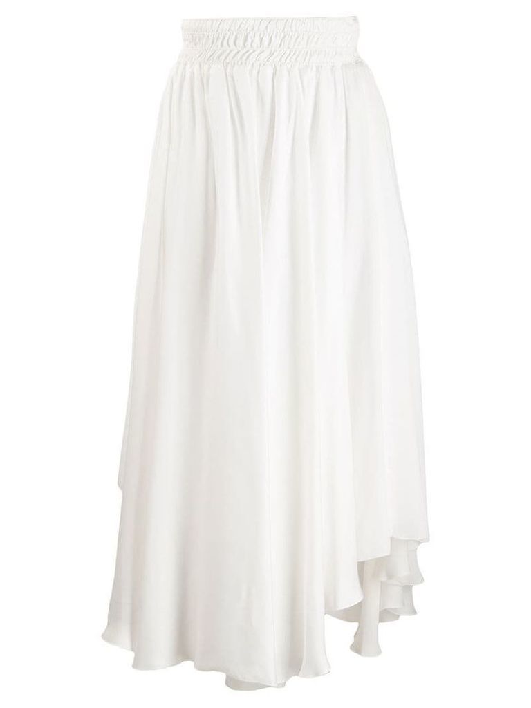 Fabiana Filippi asymmetric hem skirt - White